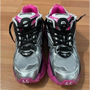 Pink & silver Balenciaga Runners size 45